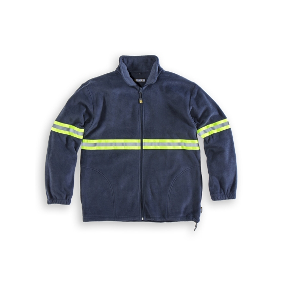 Campera polar con reflectivo