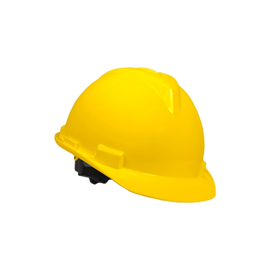 Casco SPC-221 con arnes textil a cremallera Amarillo