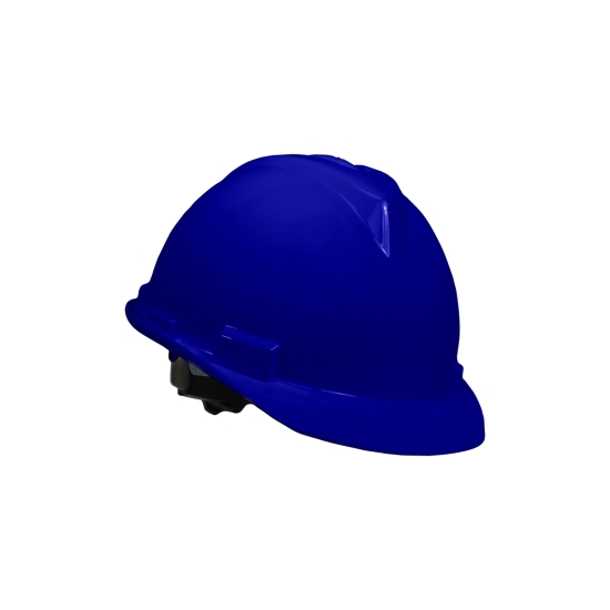 Casco SPC-221 con arnes textil a cremallera Azul