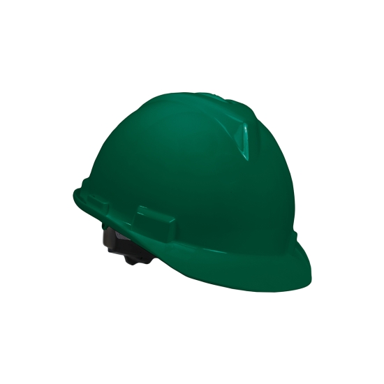 Casco SPC-221 con arnes textil a cremallera Verde
