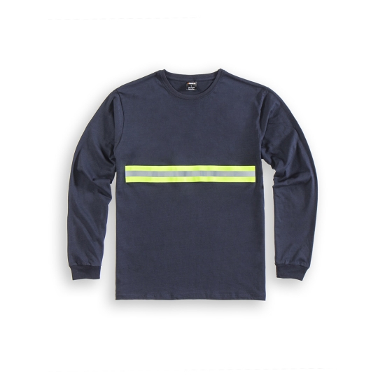 Remera básica manga larga con reflectivo