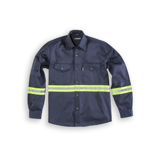 Camisa gabardina con reflectivo