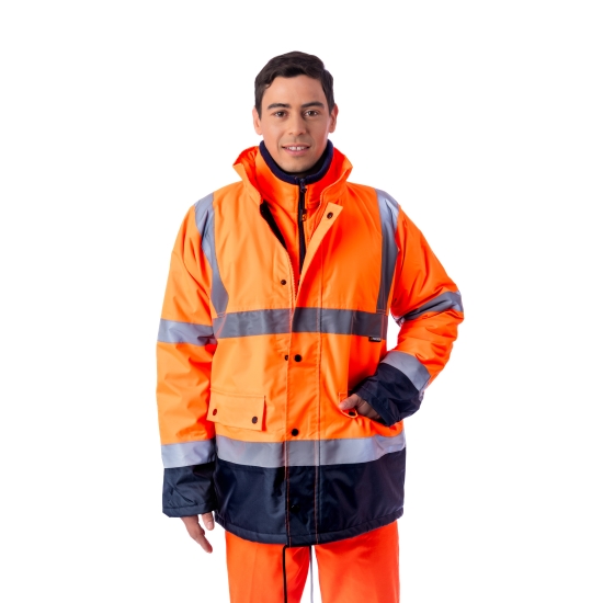 Campera alta visibilidad combinada (EN ISO 0471 Clase 3)